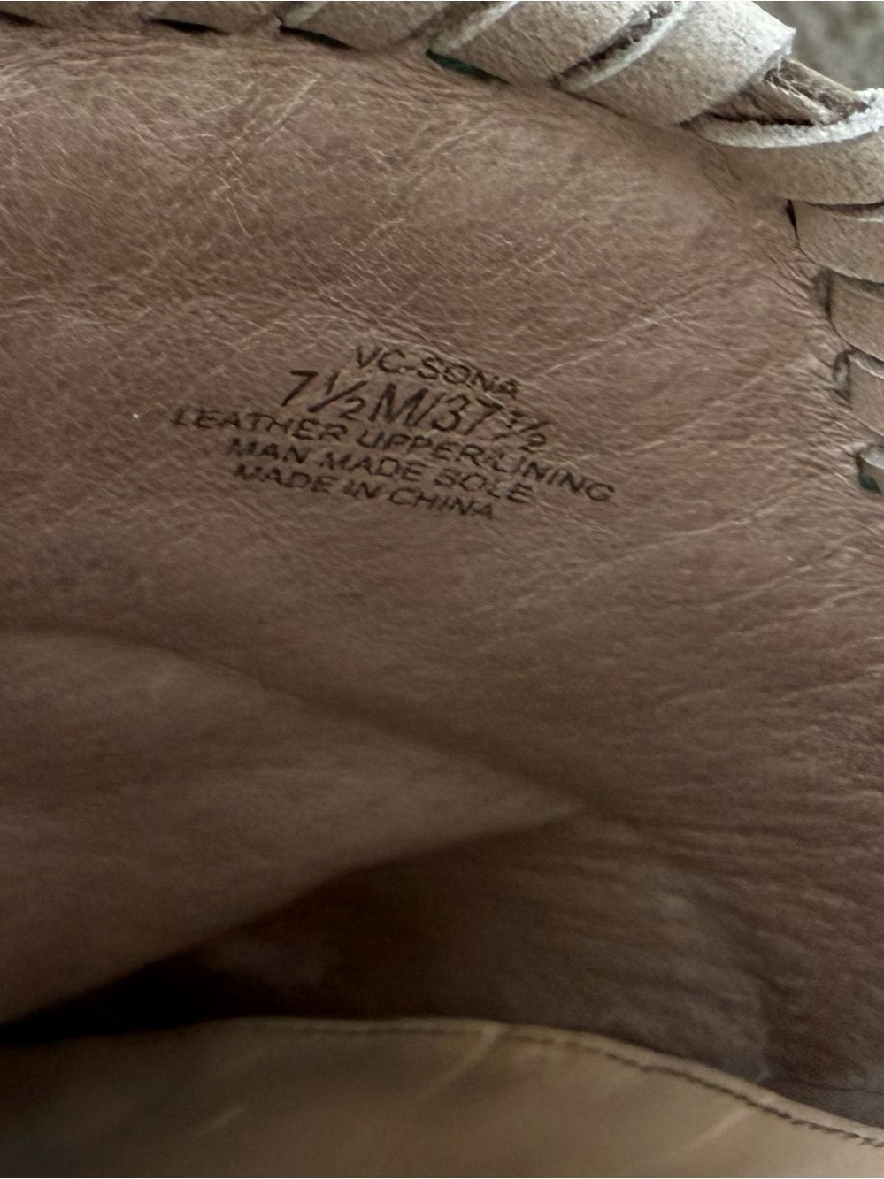Vince Camuto Sona Mules In Taupe. Size 7.5 View 5